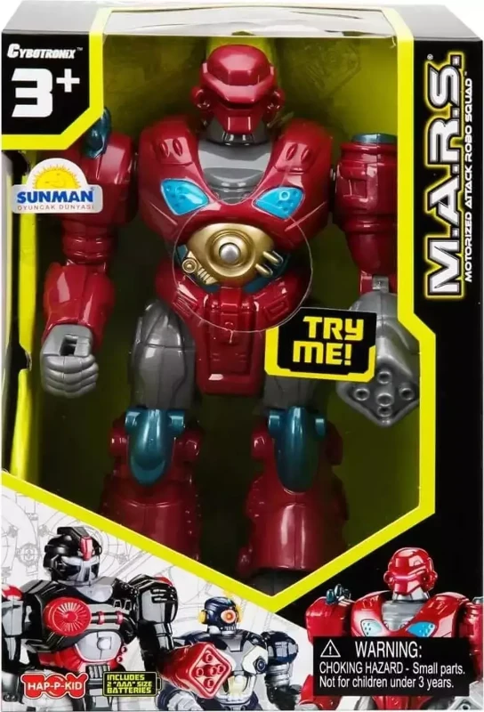 Sunman Happy Kid M.A.R.S. Işıklı Yürüyen Robot 57674 Kırmızı