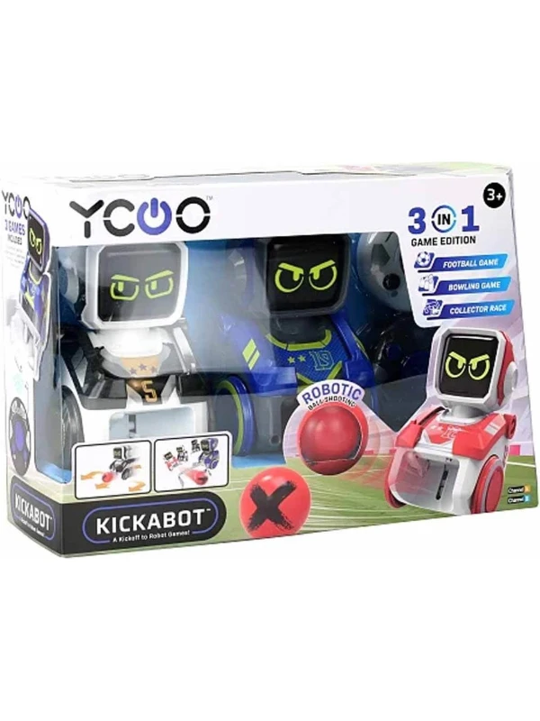 Silverlit Robot Kickabot Ikili Set - Mavi ve Beyaz