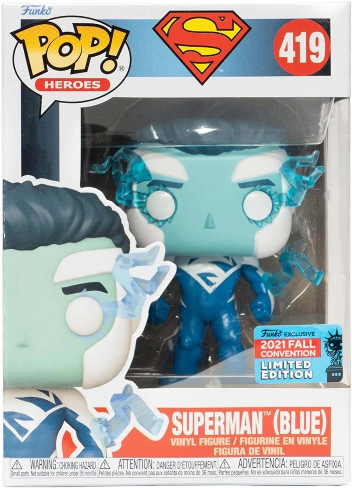 Funko POP Figür - Heroes: DC - 2021 Fall Convention Exclusive Superman Blue