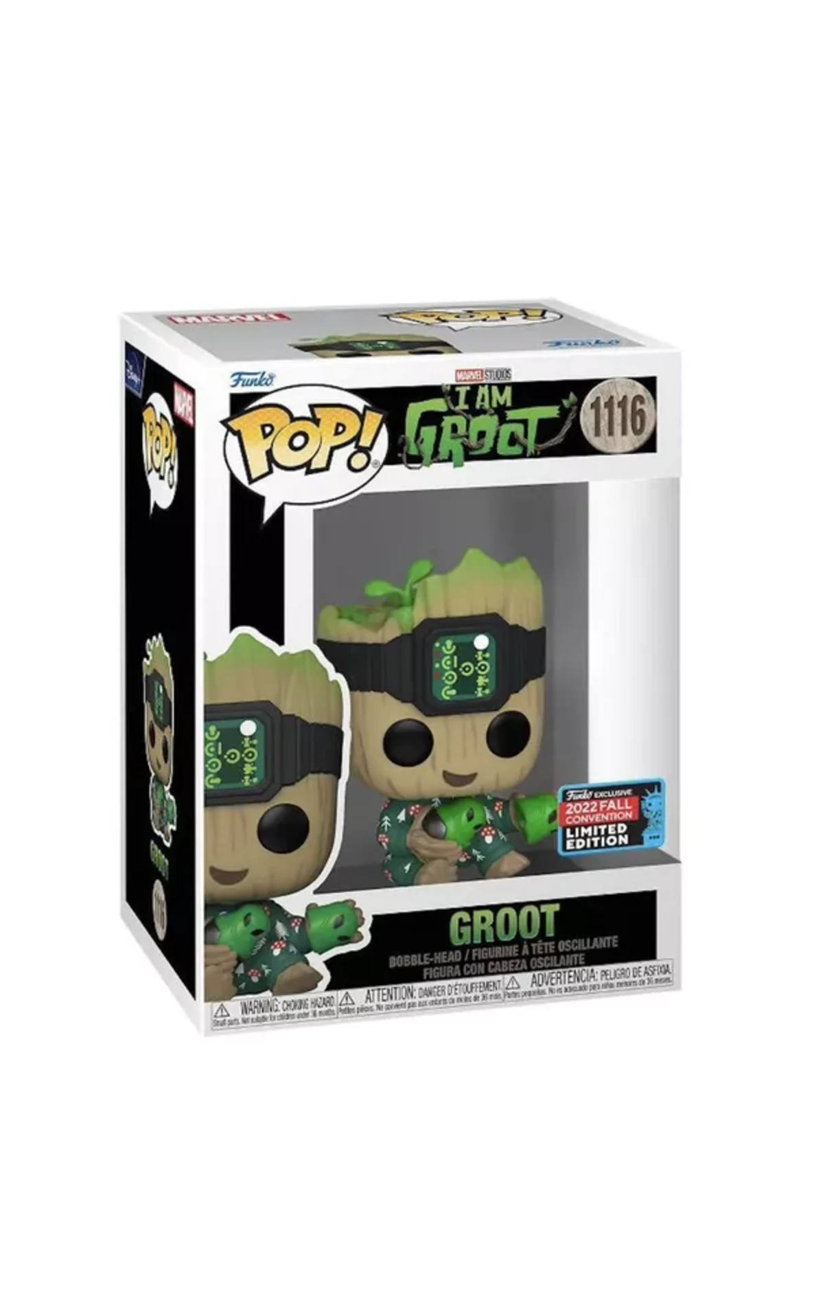 Funko POP Marvel Studios I Am Groot NYCC 2022 #1116 Vinyl Figure Limited Edition