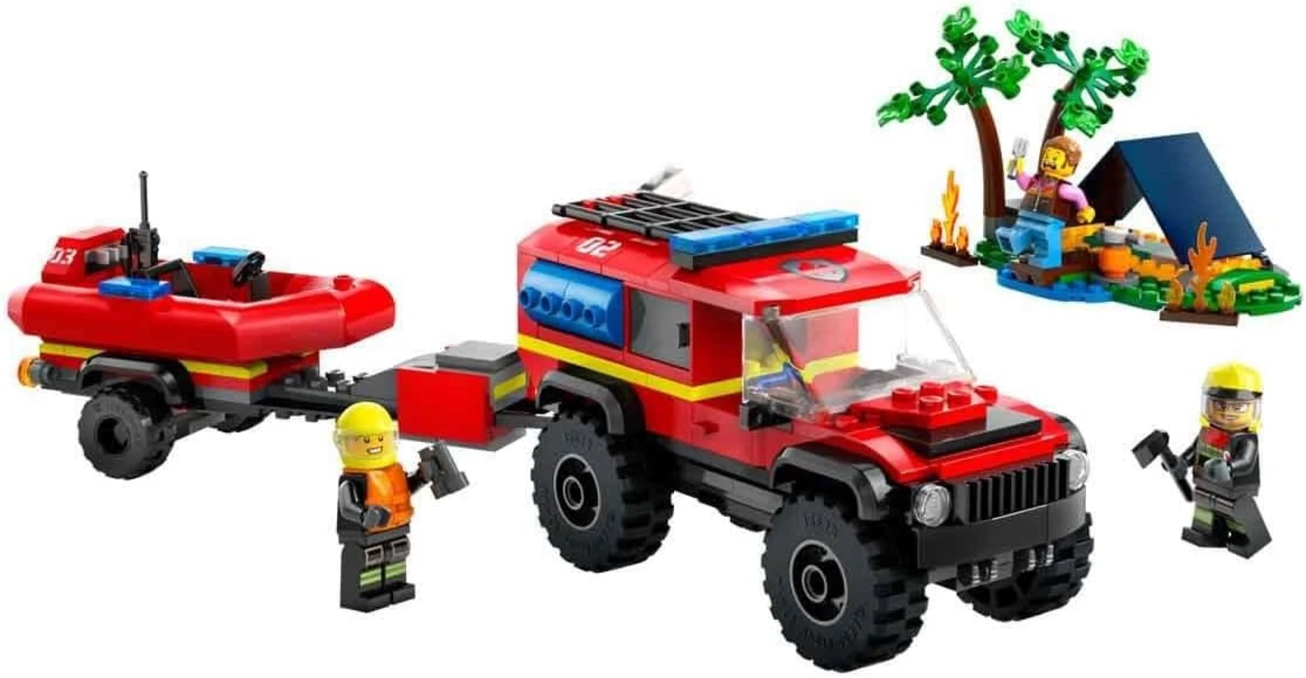 LEGO City 4x4 Kurtarma Botlu İtfaiye Kamyonu 60412 +5 Yaş  (301 Parça)