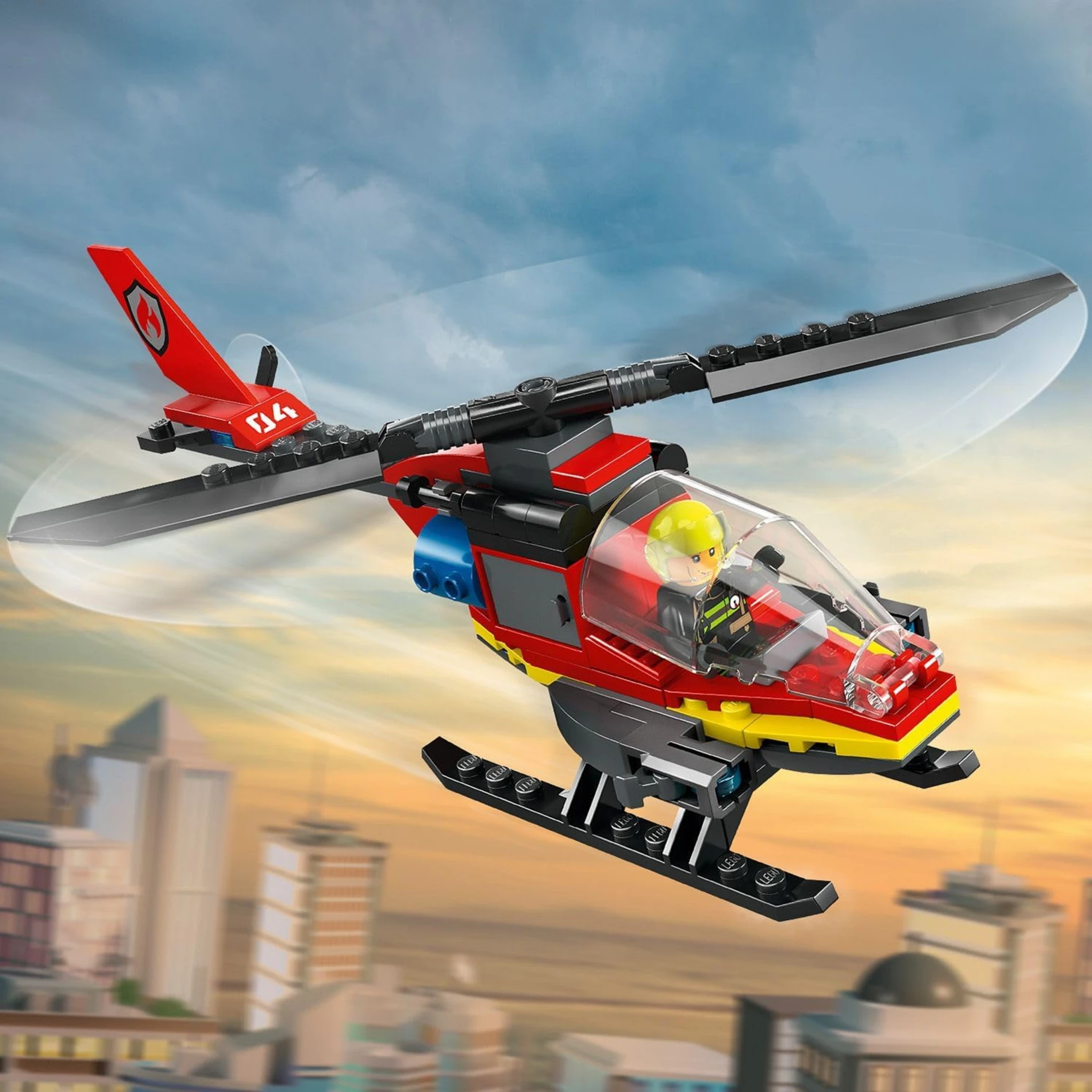 LEGO City İtfaiye Kurtarma Helikopteri 60411 +5 Yaş (85 Parça)