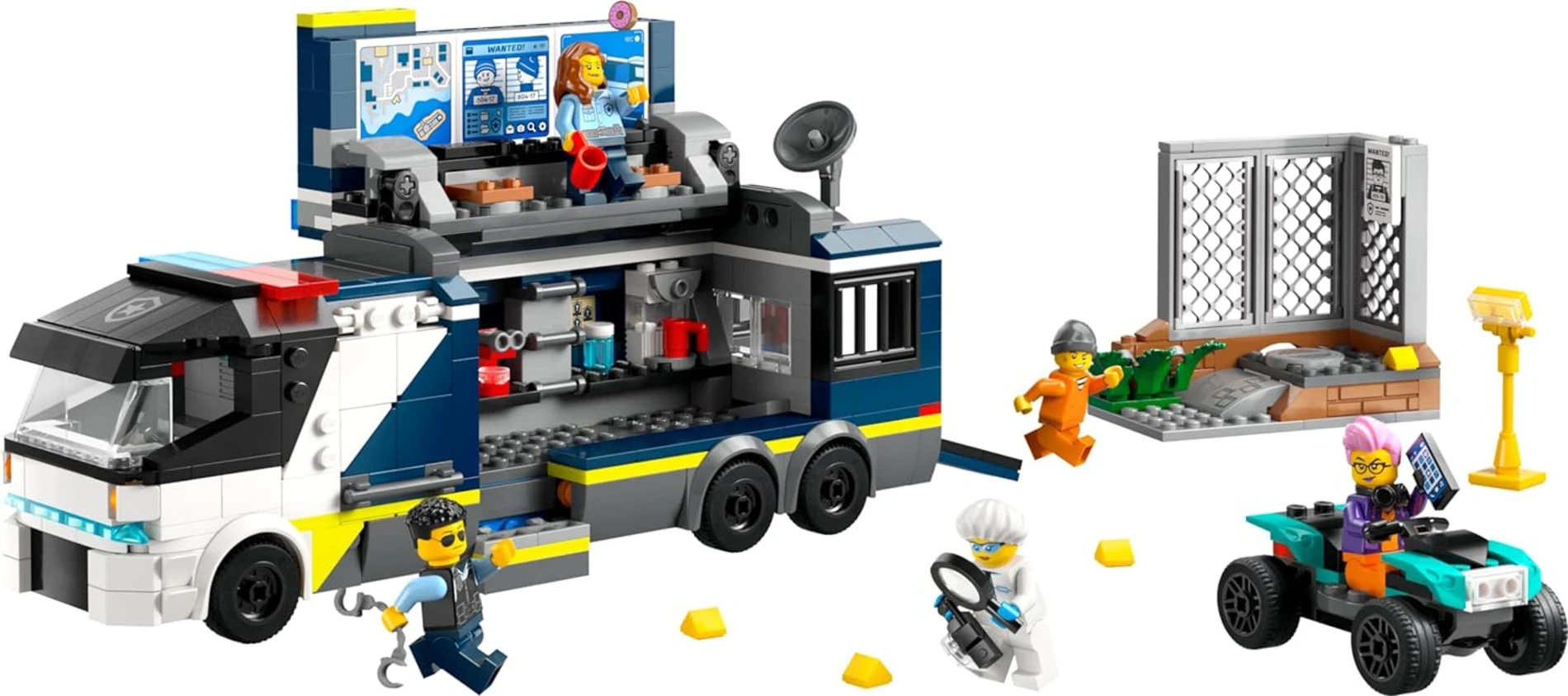  LEGO City Polis Mobil Suç Laboratuvarı Kamyonu 60418 +7 Yaş  (674 Parça)