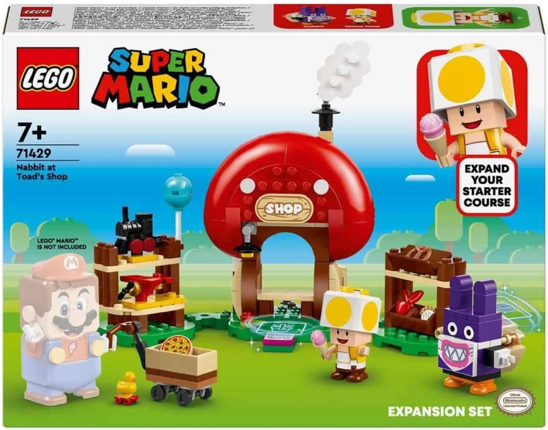  LEGO Super Mario Nabbit Toad’un Dükkanında Ek Macera Seti 71429 +8 Yaş  (230 Parça)