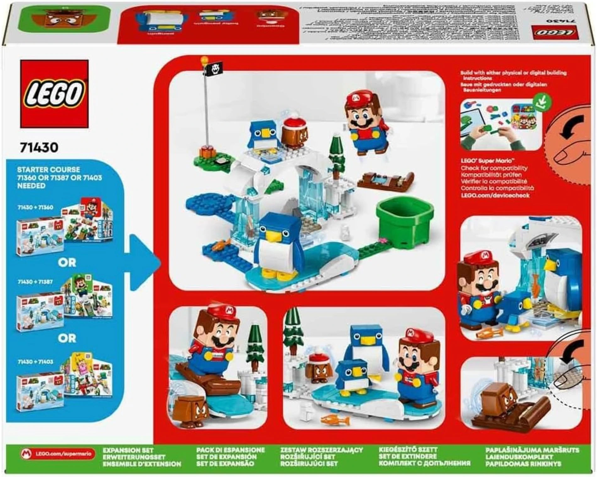 LEGO Super Mario Penguin Ailesi Kar Macerası Ek Macera Seti 71430 +7 Yaş  (228 Parça)