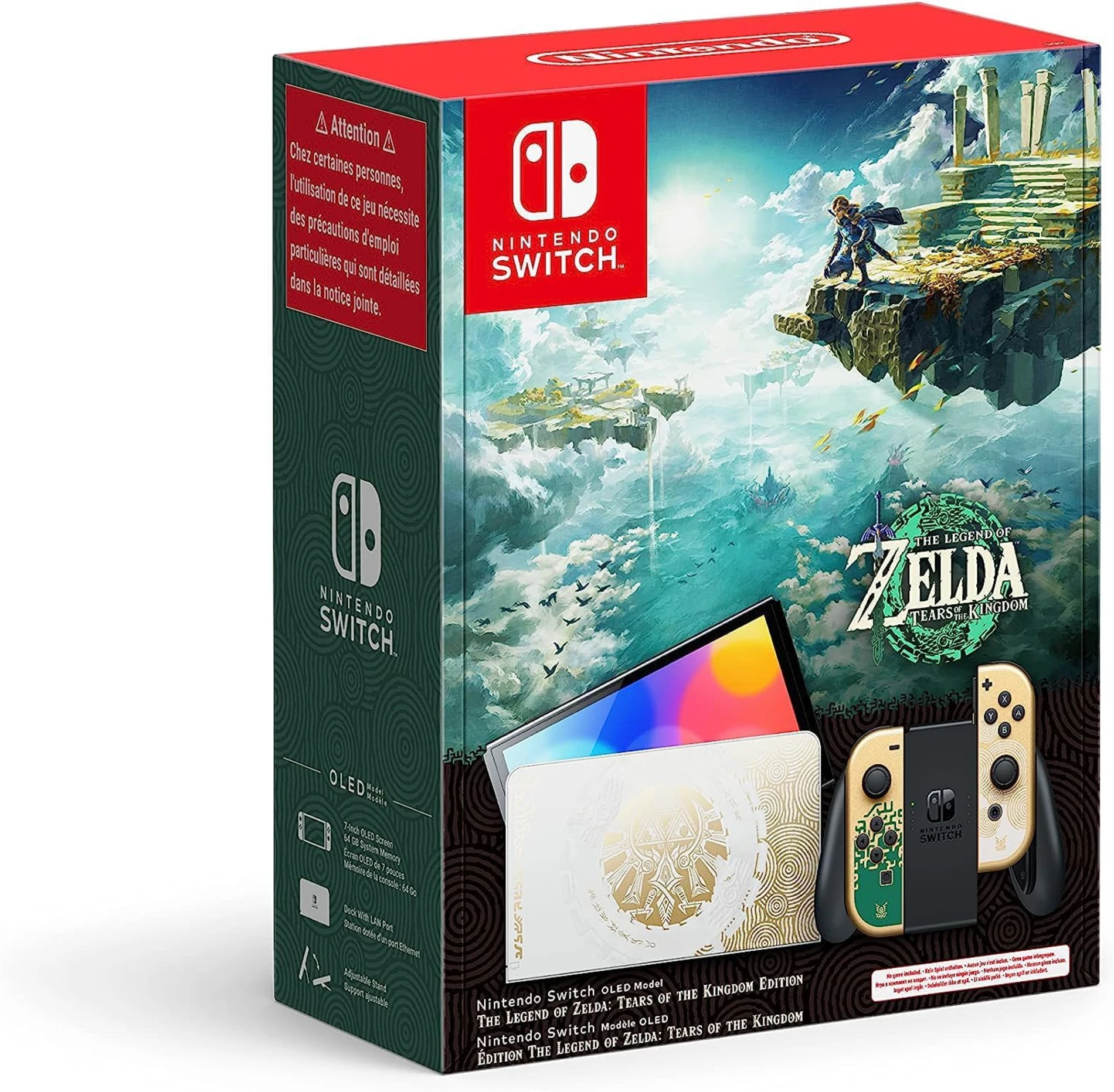 Nintendo Switch Oled Model Konsol Zelda Tears Of The Kingdom Limited Edition