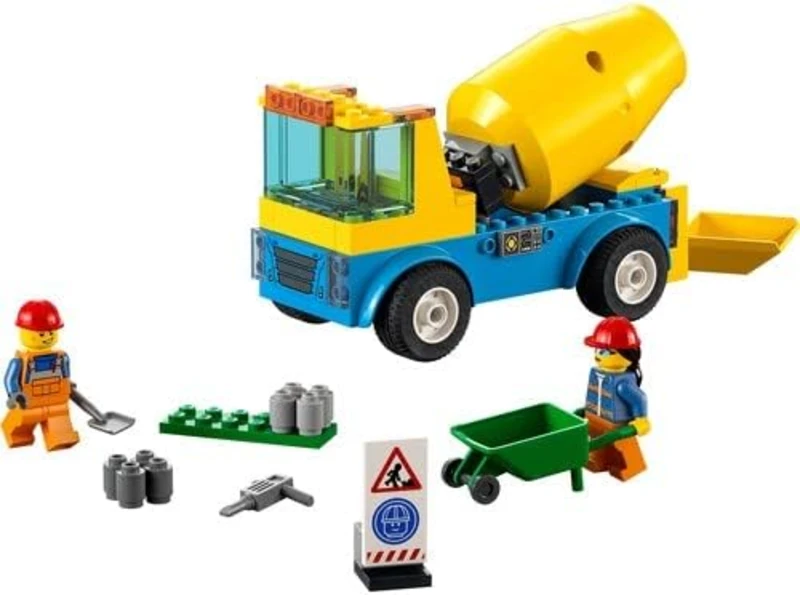  LEGO City Beton Mikseri 60325 +4 Yaş  (85 Parça)