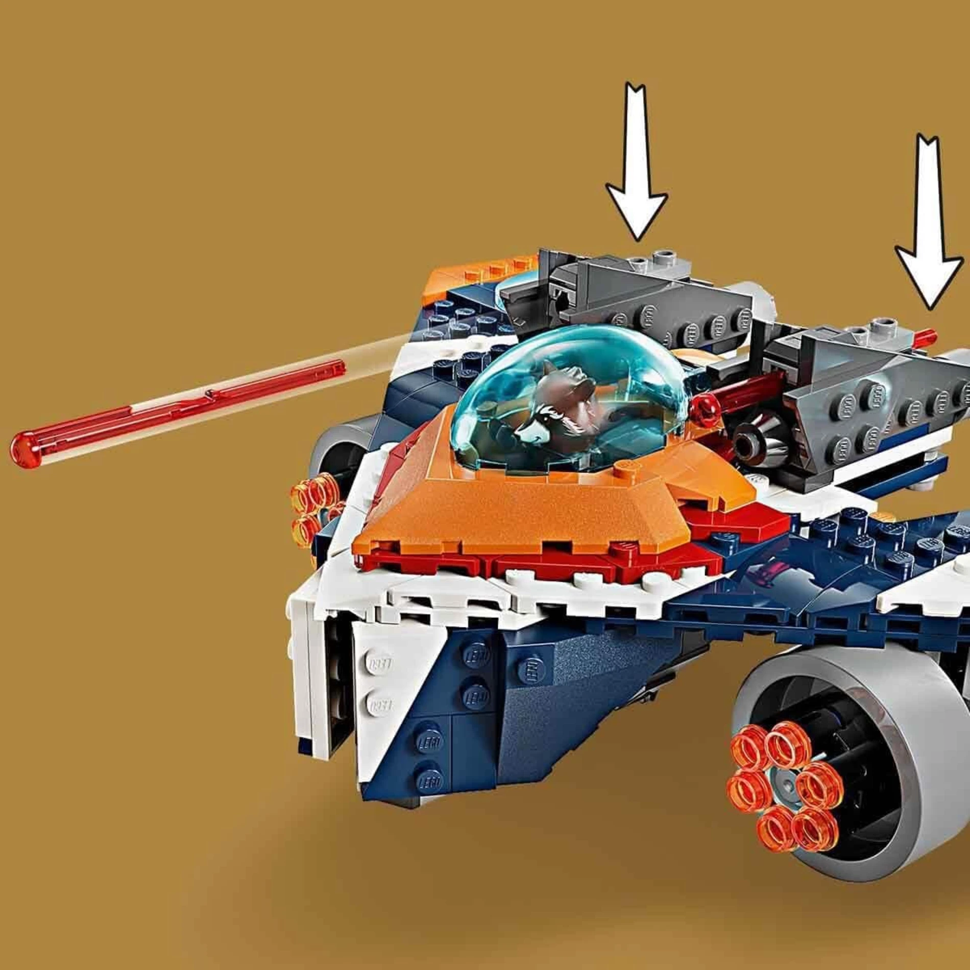 LEGO Marvel Rocket’in Warbird Aracı Ronan’a Karşı 76278 + 8 Yaş (290 Parça)