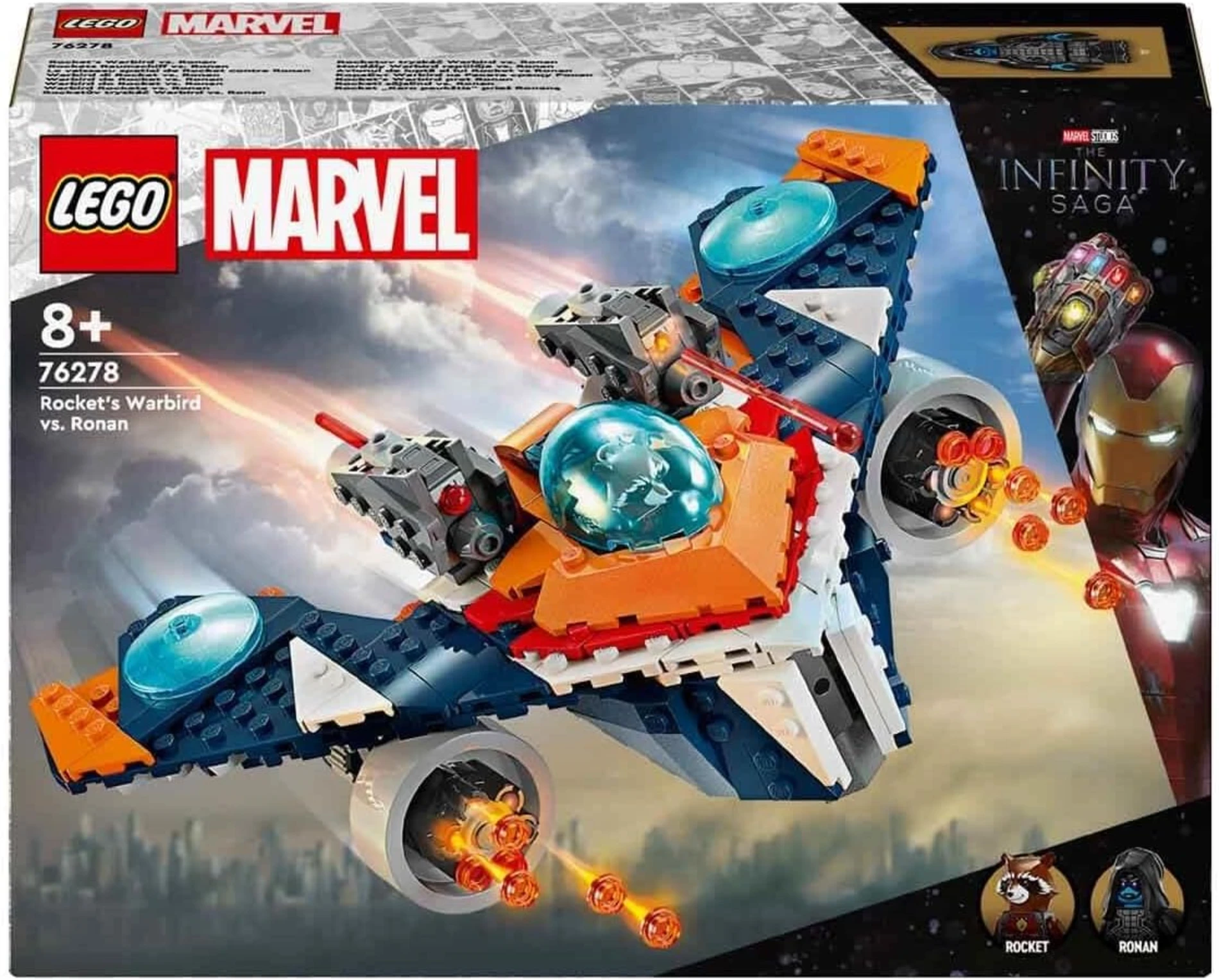 LEGO Marvel Rocket’in Warbird Aracı Ronan’a Karşı 76278 + 8 Yaş (290 Parça)