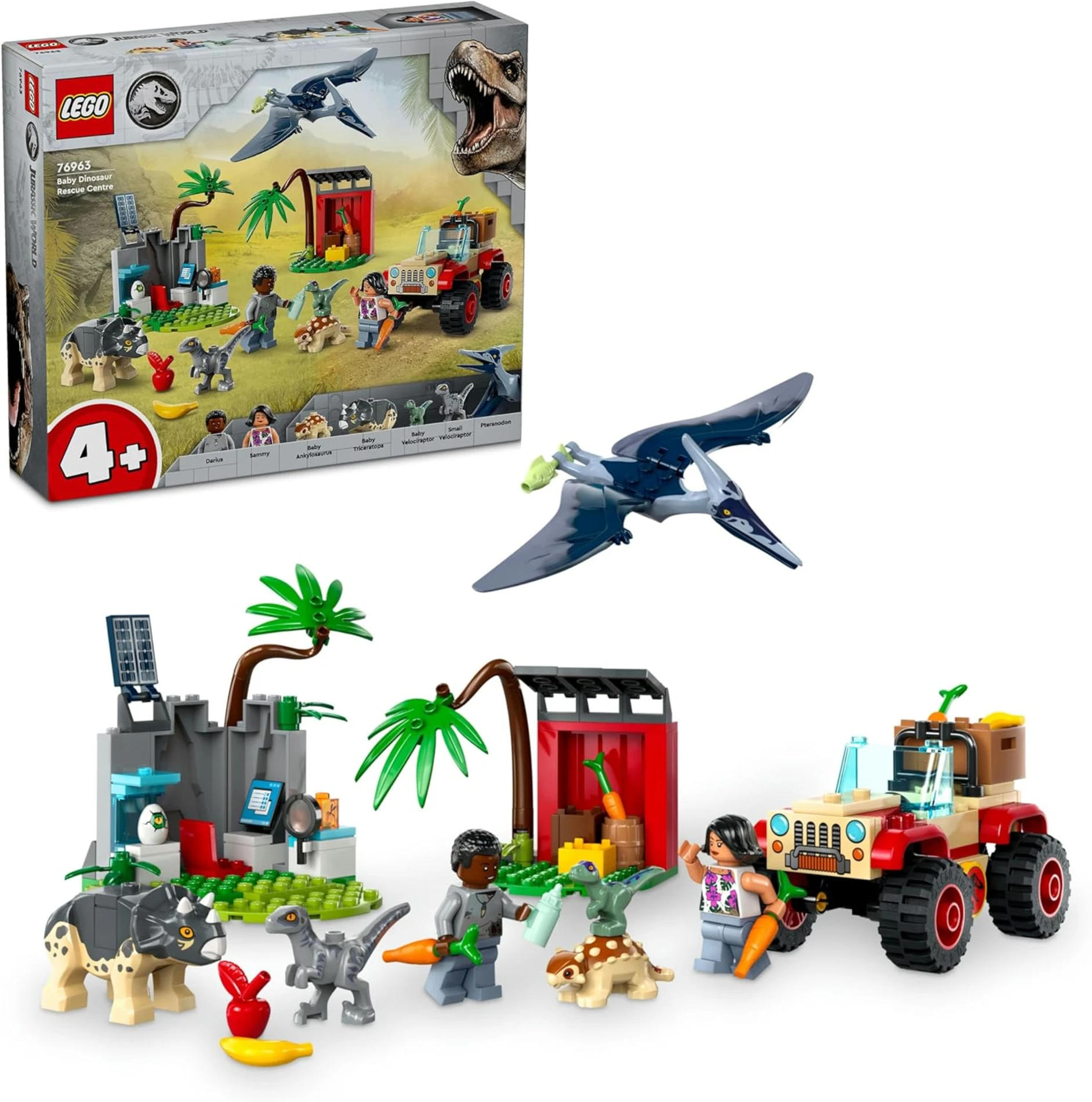  LEGO Jurassic World Yavru Dinozor Kurtarma Merkezi 76963 +4 Yaş  (139 Parça)