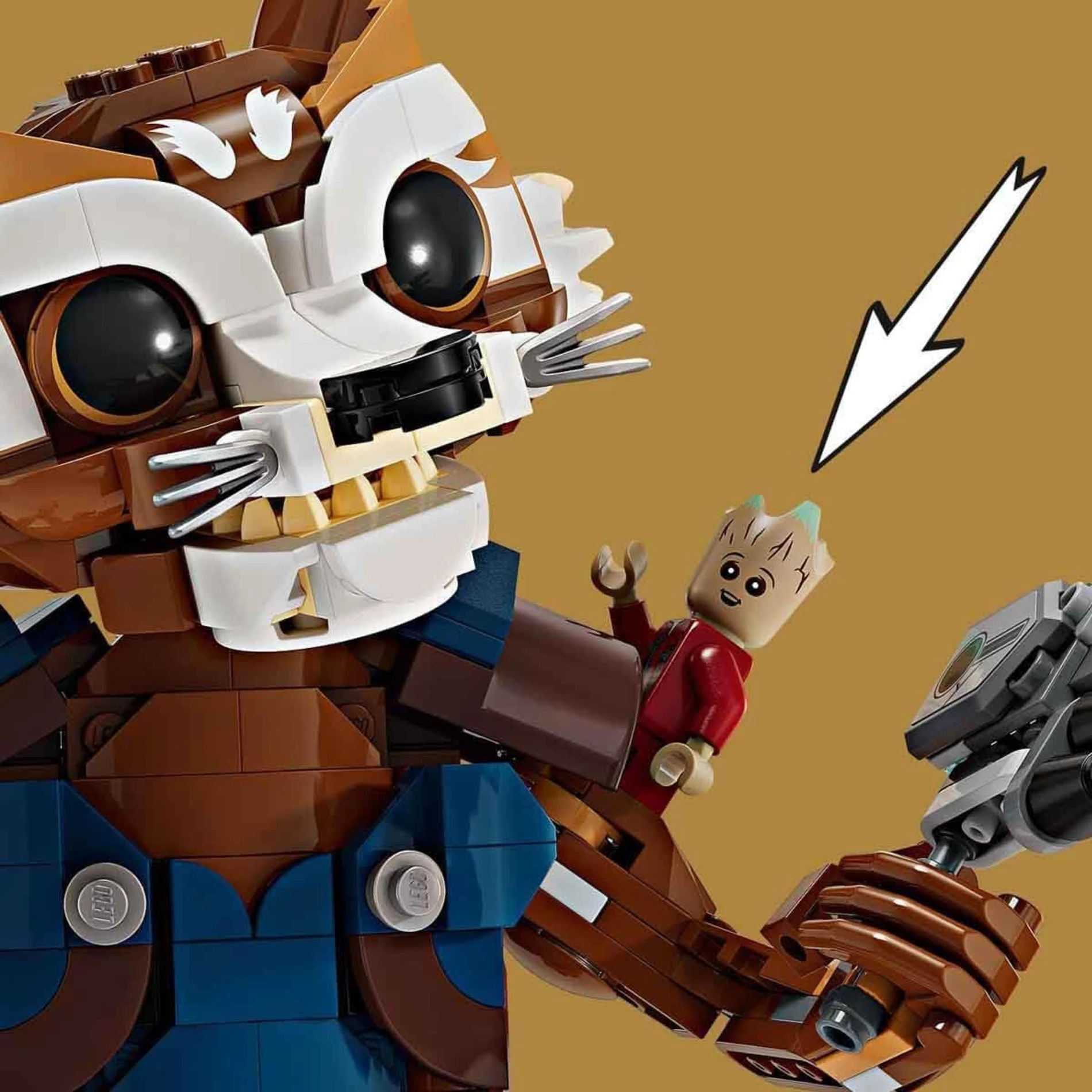 LEGO Marvel Rocket ve Bebek Groot 76282 +10 Yaş  (566 Parça)