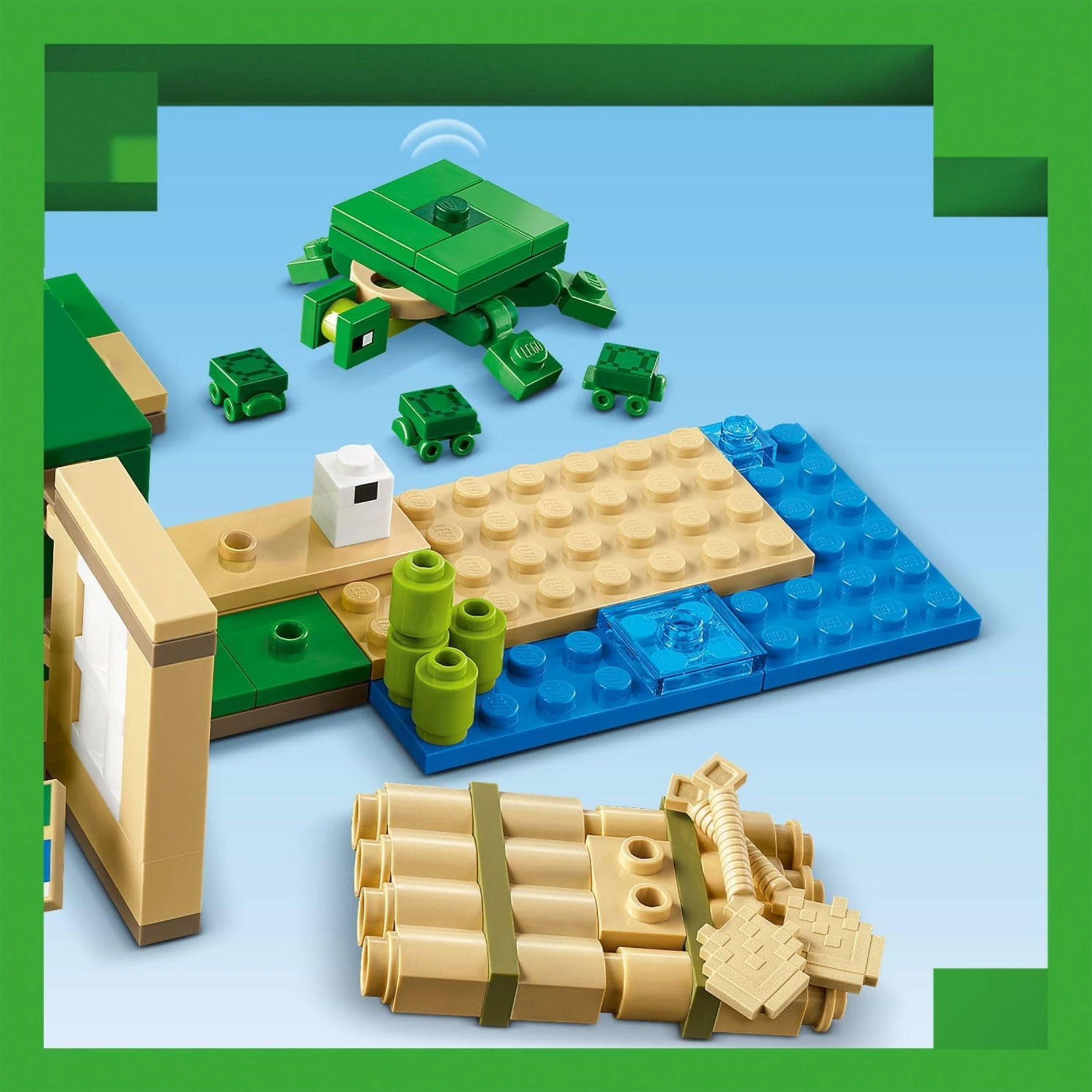 LEGO Minecraft Kaplumbağa Plaj Evi 21254 +7 Yaş  (234 Parça)