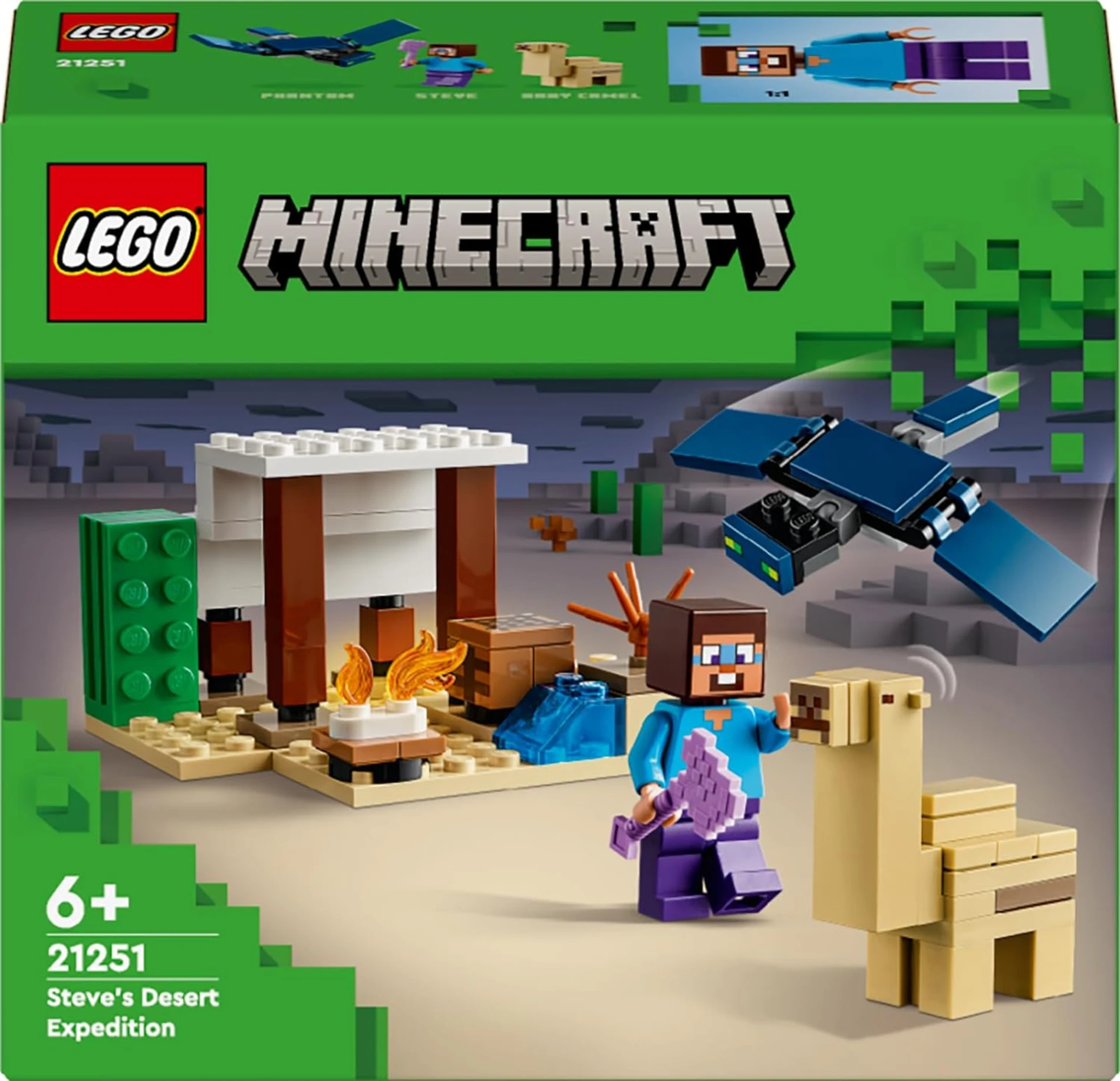 LEGO Minecraft Steve'in Çöl Keşfi 21251 +6 Yaş  (75 Parça)