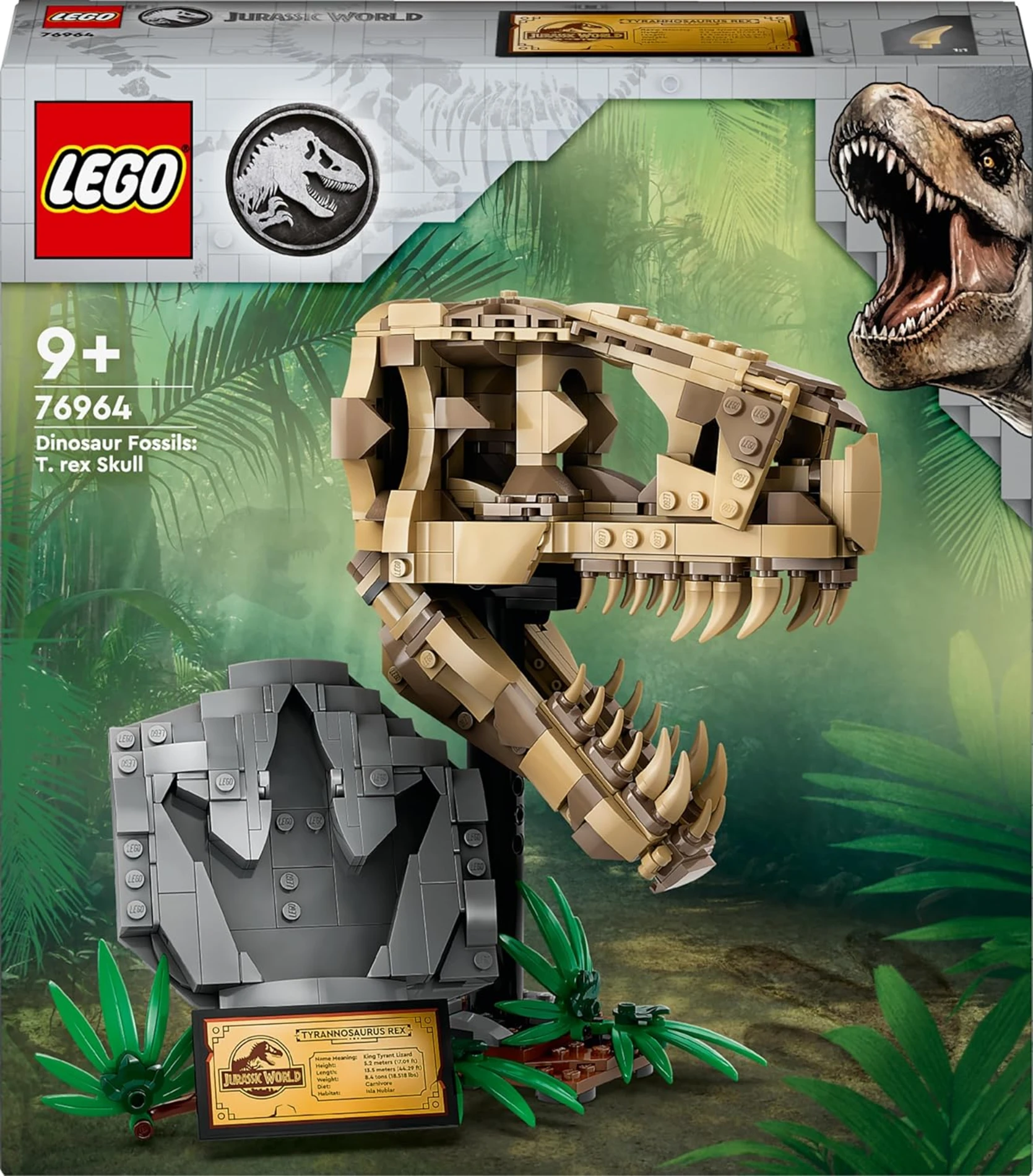  LEGO Jurassic World Dinozor Fosilleri: T. rex Kafatası 76964 +9 Yaş (577 Parça)