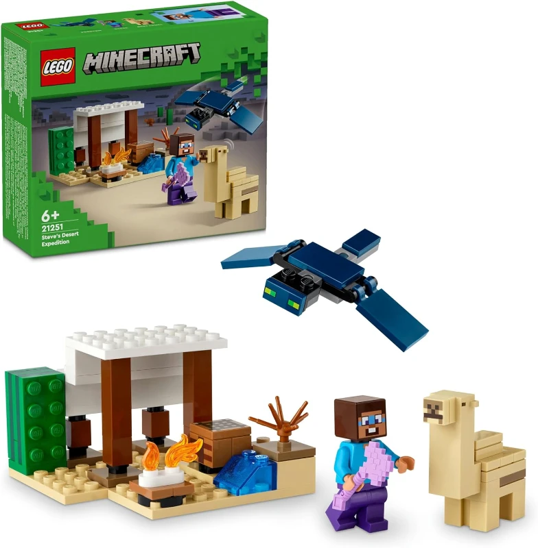 LEGO Minecraft Steve'in Çöl Keşfi 21251 +6 Yaş  (75 Parça)