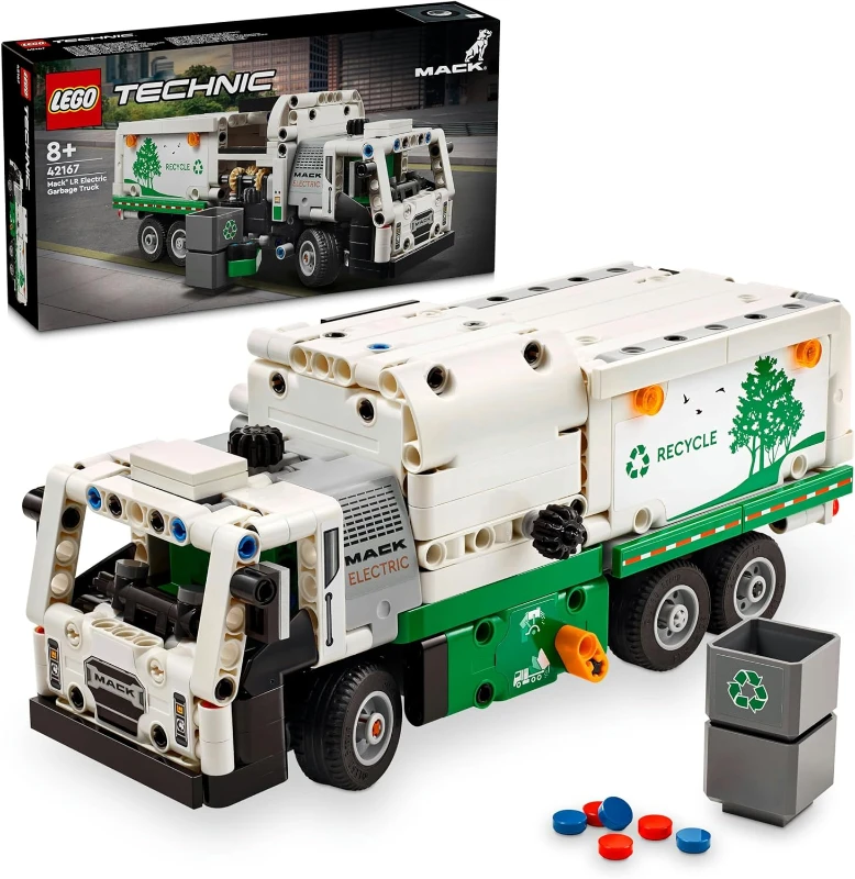  LEGO Technic Mack LR Electric Çöp Kamyonu 42167 +8 Yaş (503 Parça)