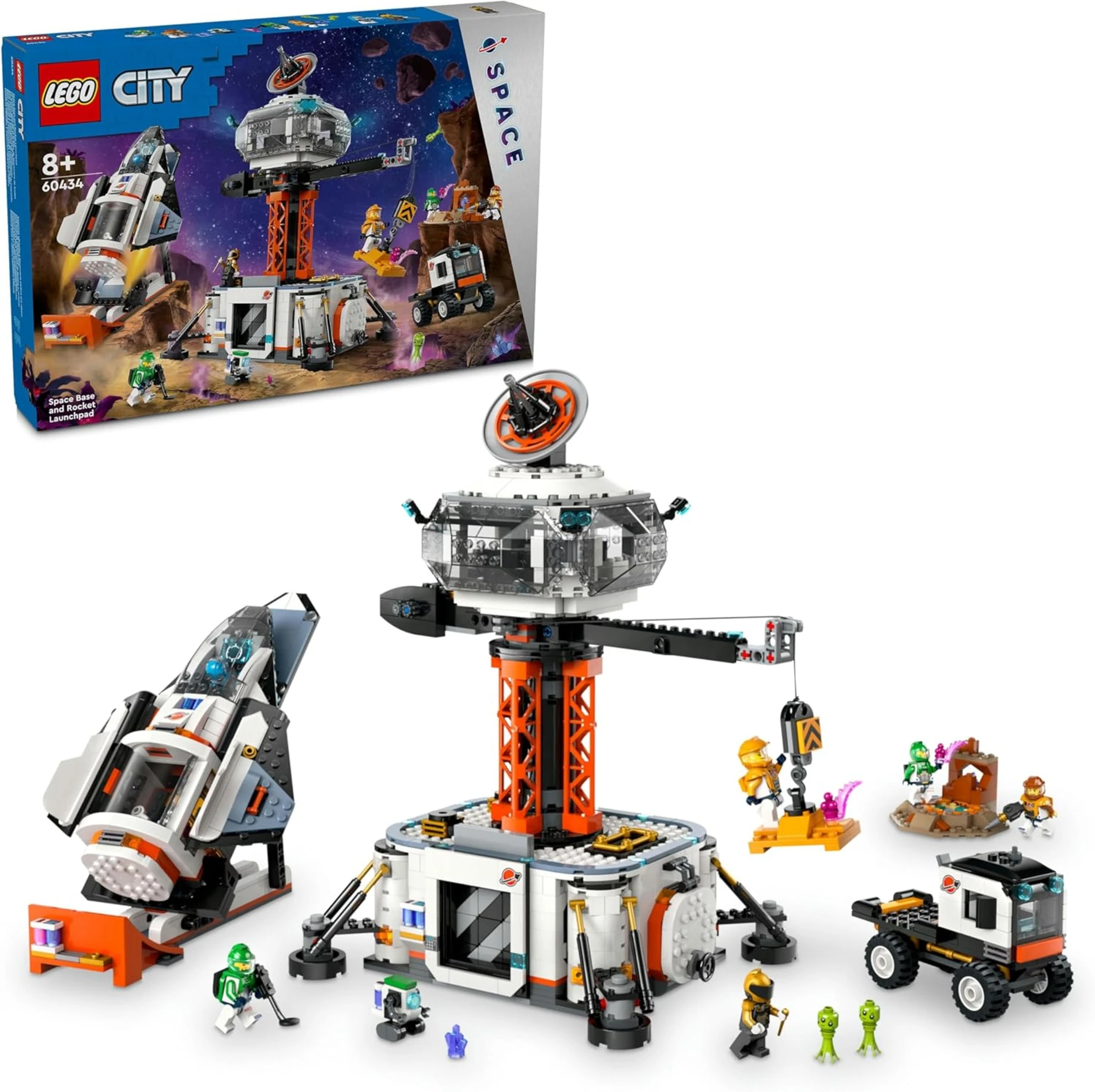 LEGO City Uzay Üssü ve Roket Fırlatma Rampası 60434 +8 Yaş  (1422 Parça)