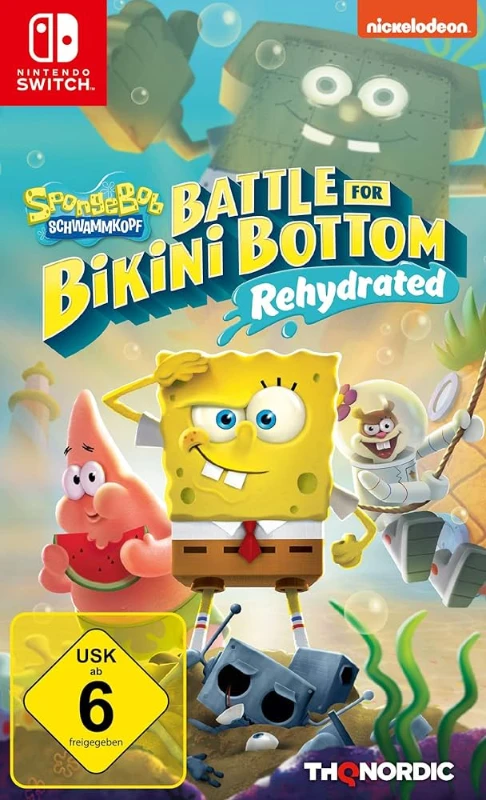  SpongeBob SquarePants : Battle For Bikini Bottom Rehydrsated - Nintendo Switch Oyun [SIFIR]