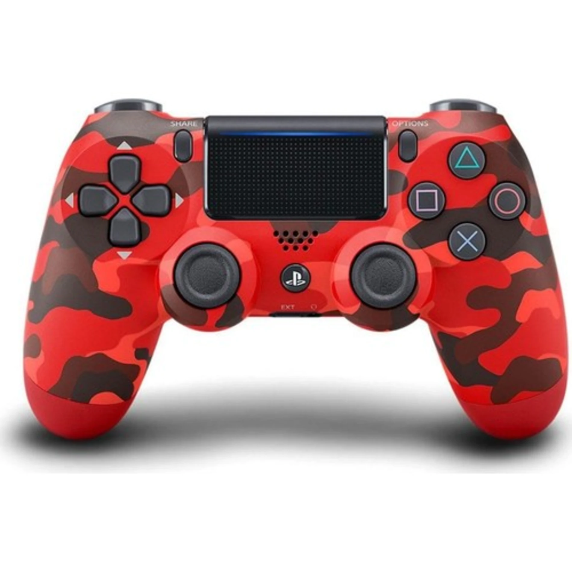 Sony Dualshock 4 V2 Kablosuz Kumanda Siyah Controller Kol Kırmızı Kamuflaj ( YENİLENMİŞ )