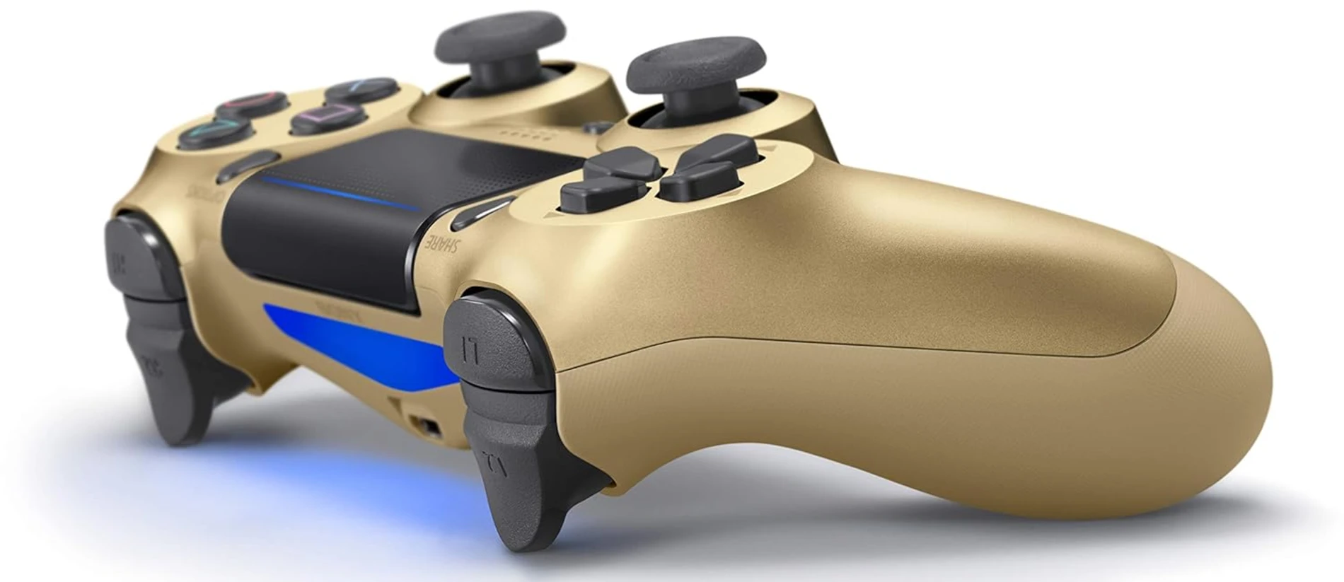 Sony Dualshock 4 V2 Kablosuz Kumanda Siyah Controller Kol Altın ( YENİLENMİŞ )