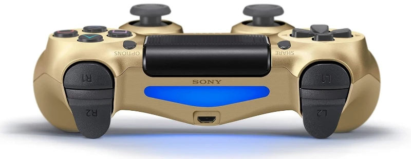 Sony Dualshock 4 V2 Kablosuz Kumanda Siyah Controller Kol Altın ( YENİLENMİŞ )