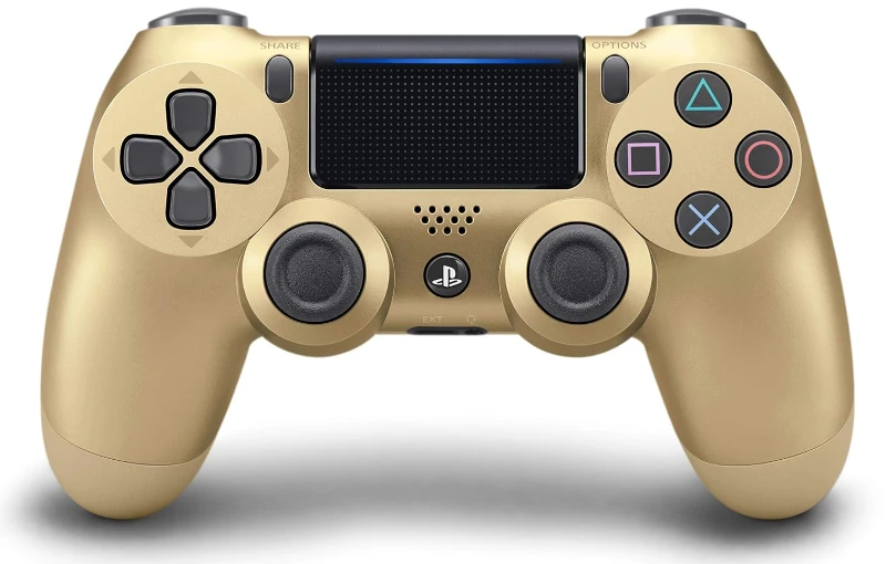 Sony Dualshock 4 V2 Kablosuz Kumanda Siyah Controller Kol Altın ( YENİLENMİŞ )