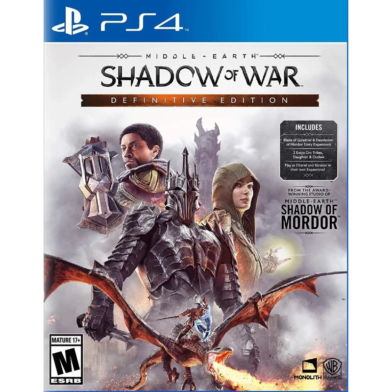 [2.EL] Middle Earth Shadow of War Definitive Edition - Ps4 Oyun