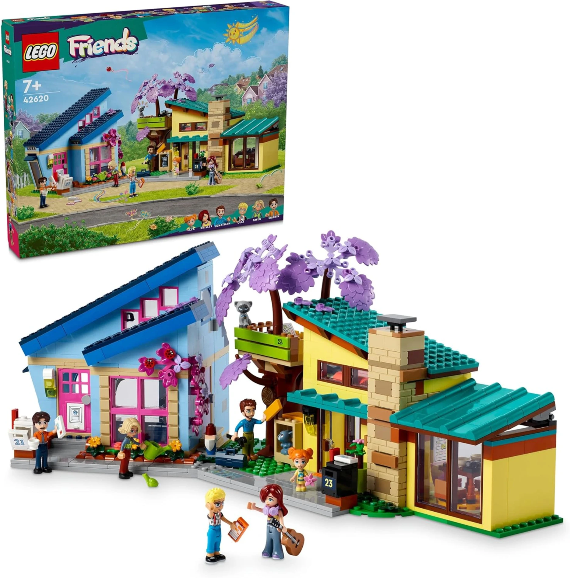 LEGO Friends Olly ve Paisley'nin Aile Evleri 42620 +7 Yaş (1126 Parça)