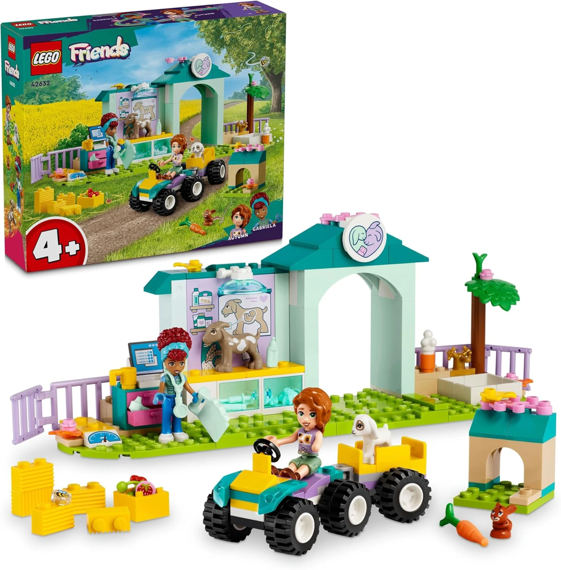  LEGO Friends Çiftlik Hayvanı Veteriner Kliniği 42632 +4 Yaş (161 Parça)