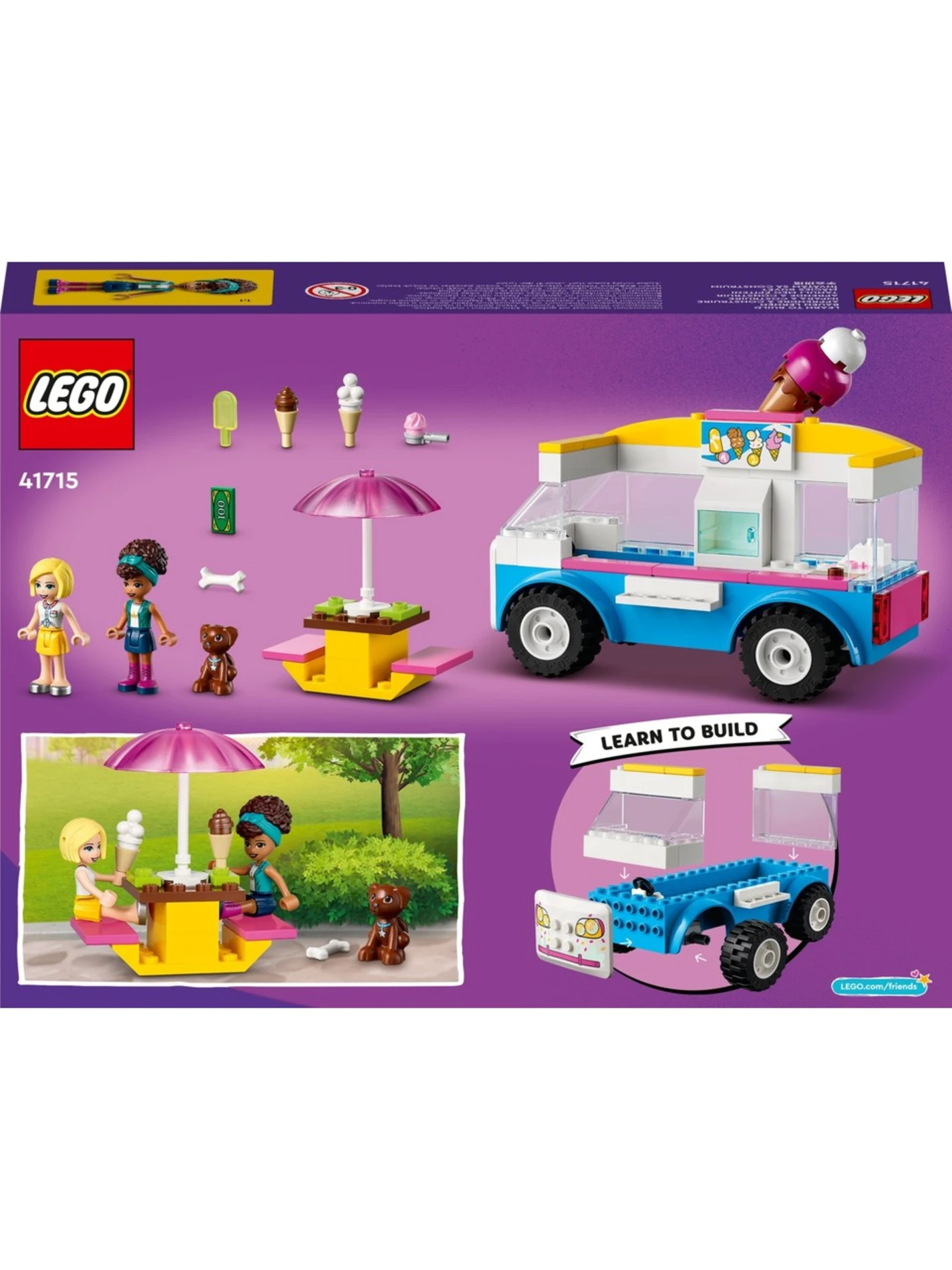 LEGO Friends Dondurma Kamyonu 41715 + 4 Yaş  (84 Parça)