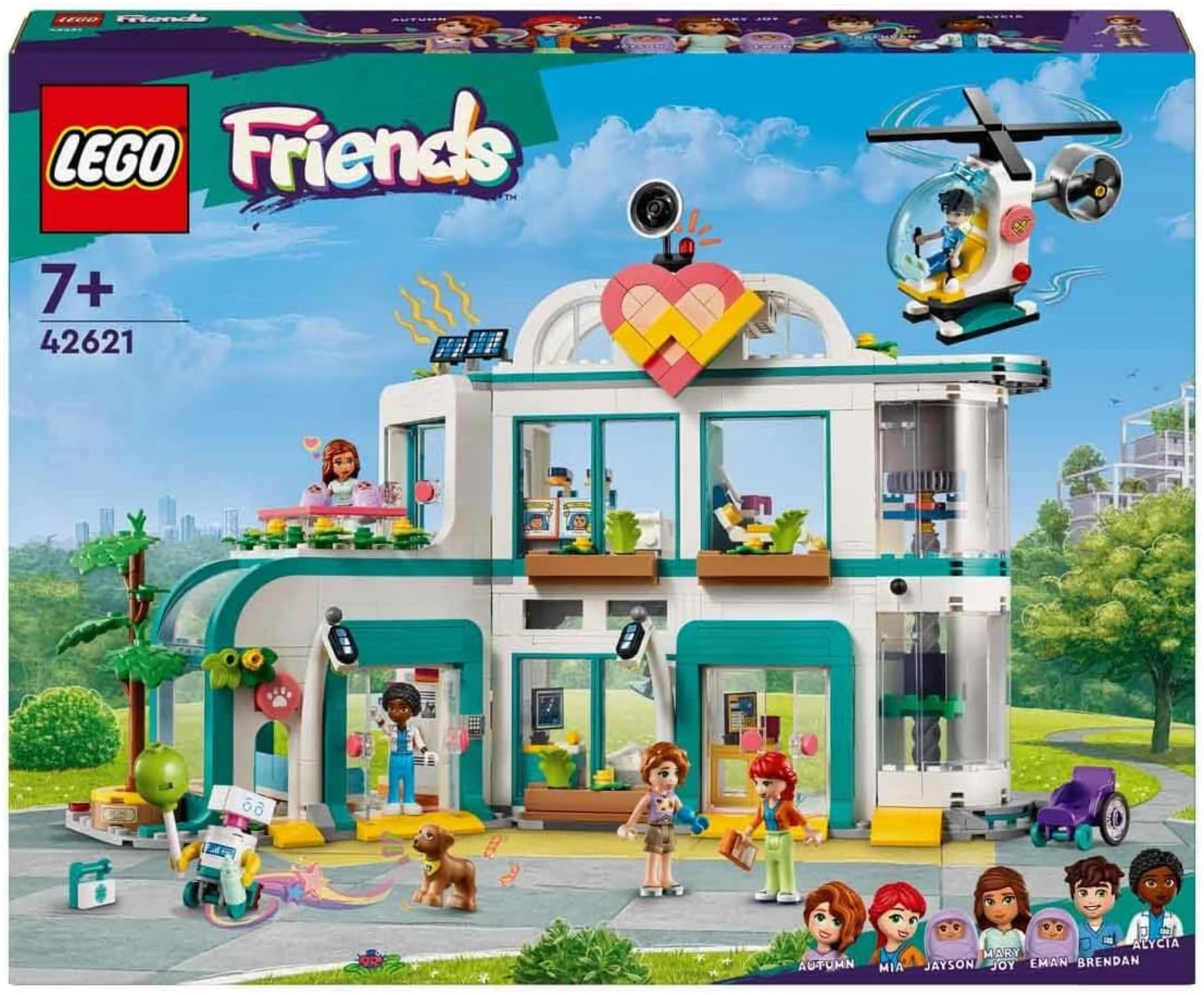 LEGO Friends Heartlake City Hastanesi 42621 +7 Yaş (1045 Parça)