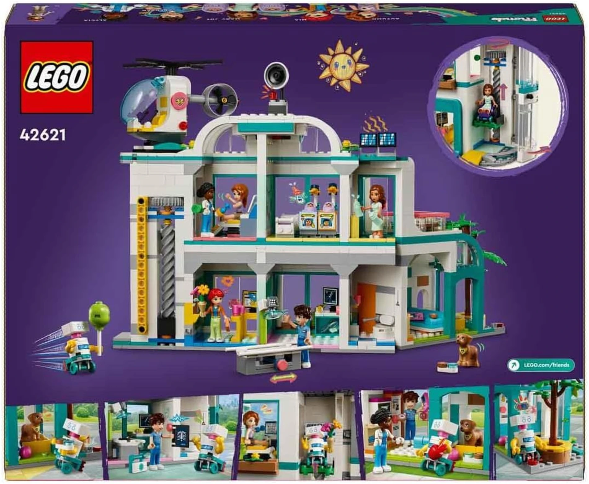 LEGO Friends Heartlake City Hastanesi 42621 +7 Yaş (1045 Parça)