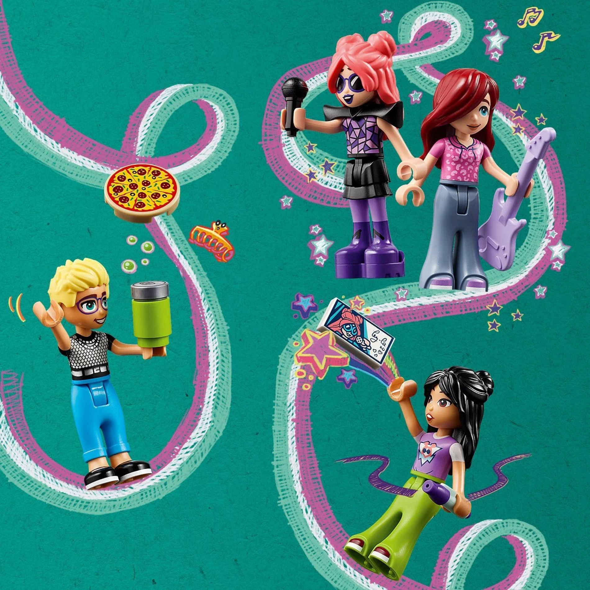 LEGO Friends Pop Star Müzik Turne Otobüsü 42619 +8 (845 Parça)