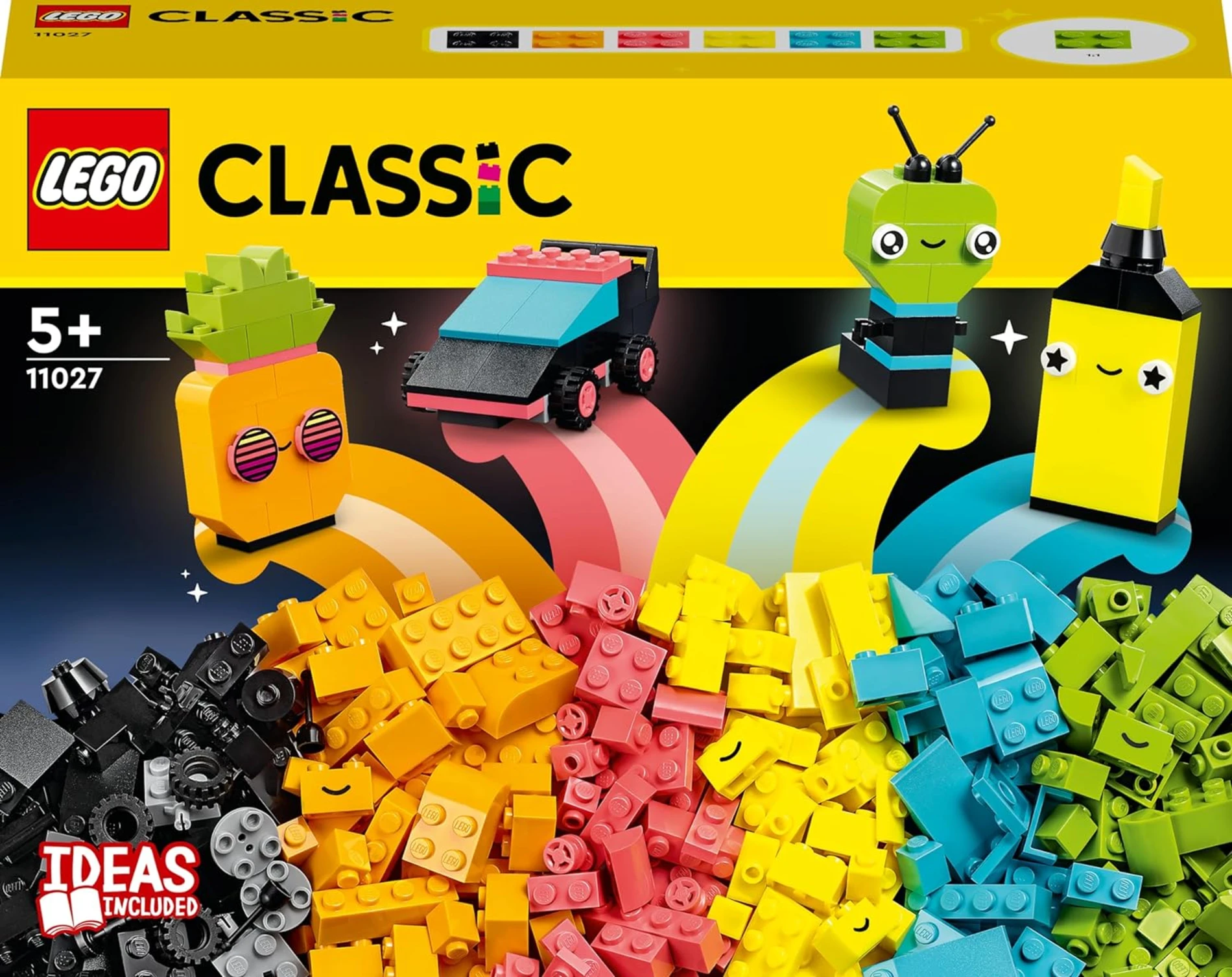 LEGO Classic Yaratıcı Neon Eğlence 11027 +5 Yaş  (333 Parça)