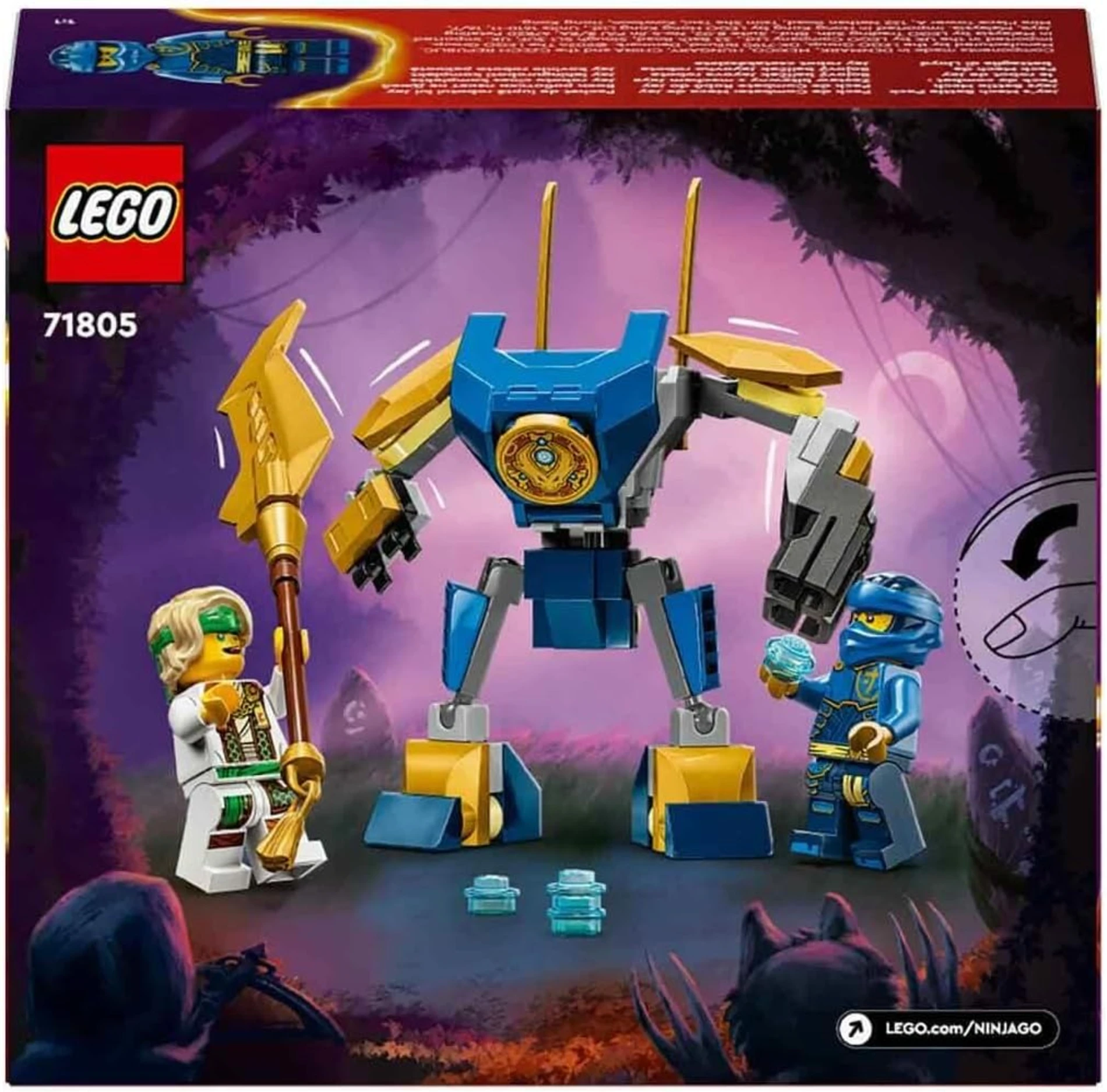  LEGO NINJAGO Jay’in Robotu Savaş Paketi 71805 +6 Yaş (78 Parça)