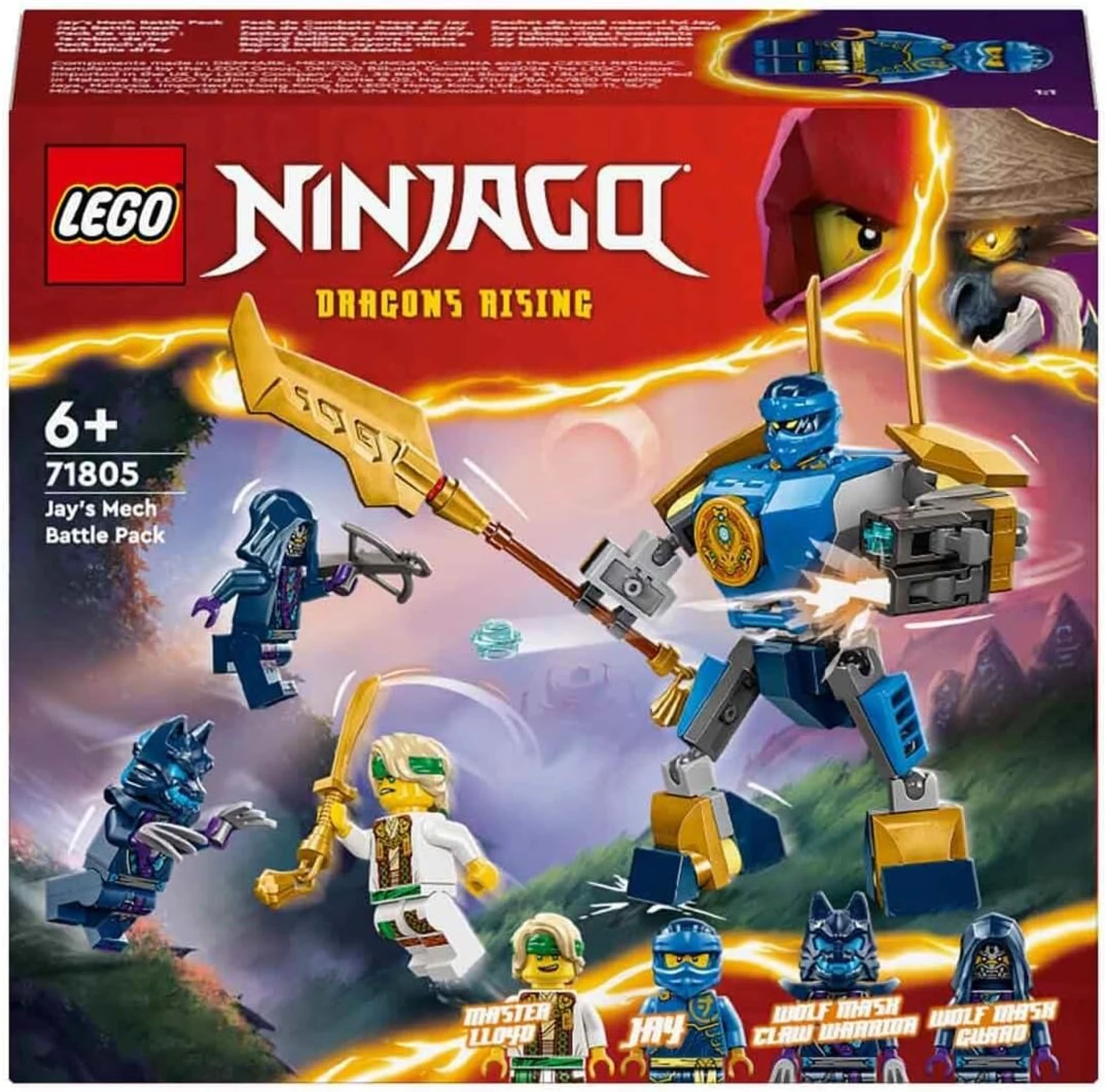  LEGO NINJAGO Jay’in Robotu Savaş Paketi 71805 +6 Yaş (78 Parça)