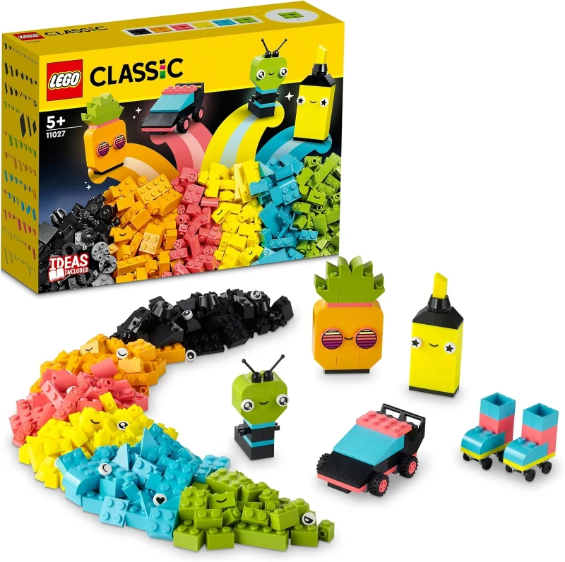 LEGO Classic Yaratıcı Neon Eğlence 11027 +5 Yaş  (333 Parça)