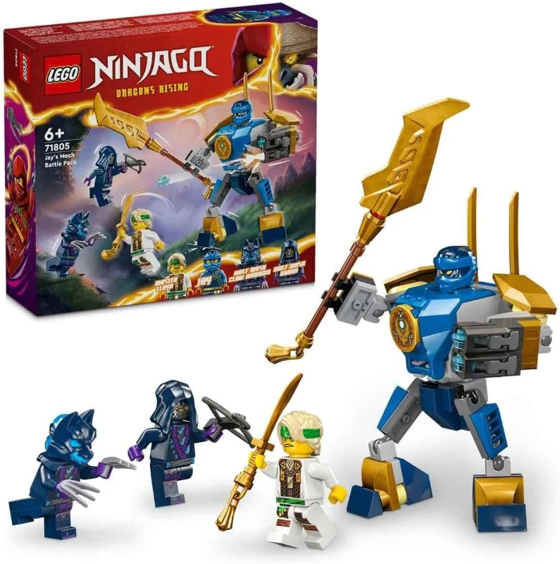  LEGO NINJAGO Jay’in Robotu Savaş Paketi 71805 +6 Yaş (78 Parça)