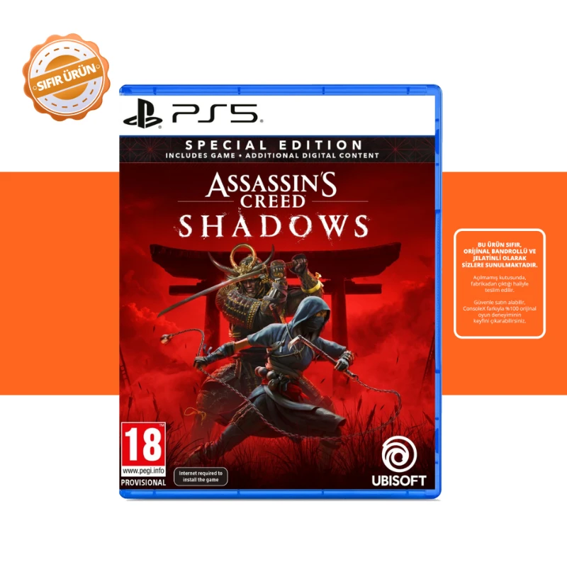 Assassins Creed Shadows Special Edition - PS5 Oyun [SIFIR]