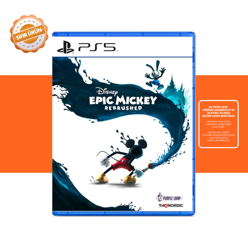 Disney Epic Mickey: Rebrushed - PS5 Oyun [SIFIR]