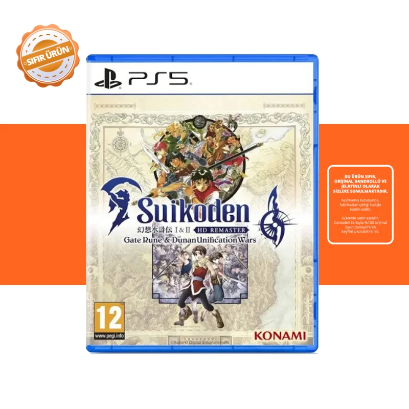 Suikoden I & II HD Remaster: Gate Rune ve Dunan Birleşim Savaşları - PS5 Oyunu [SIFIR]