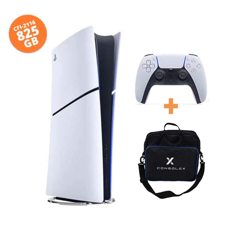 Sony PlayStation 5 Slim Dijital (CFI-2116 Avrupa) 825GB + Tek Kol + ConsoleX Taşıma Çantası