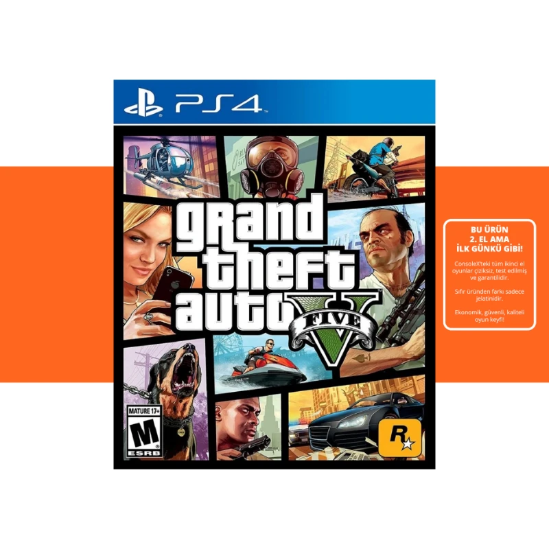 [2.EL] GTA 5 Grand Theft Auto V - Ps4 Oyun