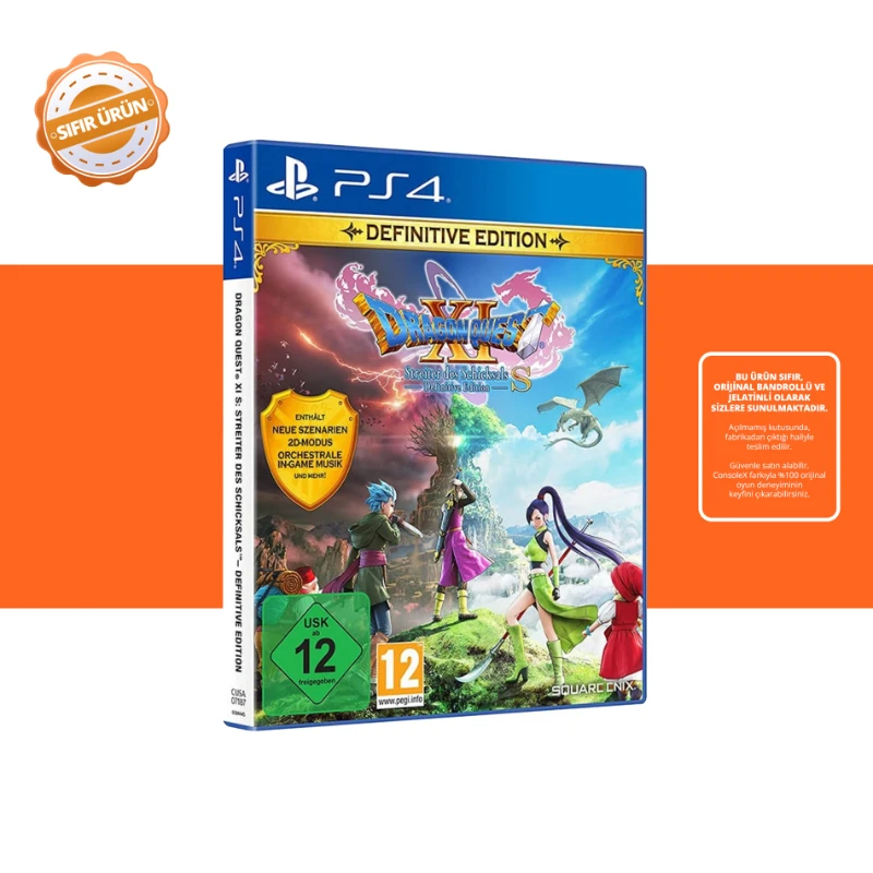Dragon Quest XI S: Streiter des Schicksals – Definitive Edition - Ps4 Oyun [Sıfır]