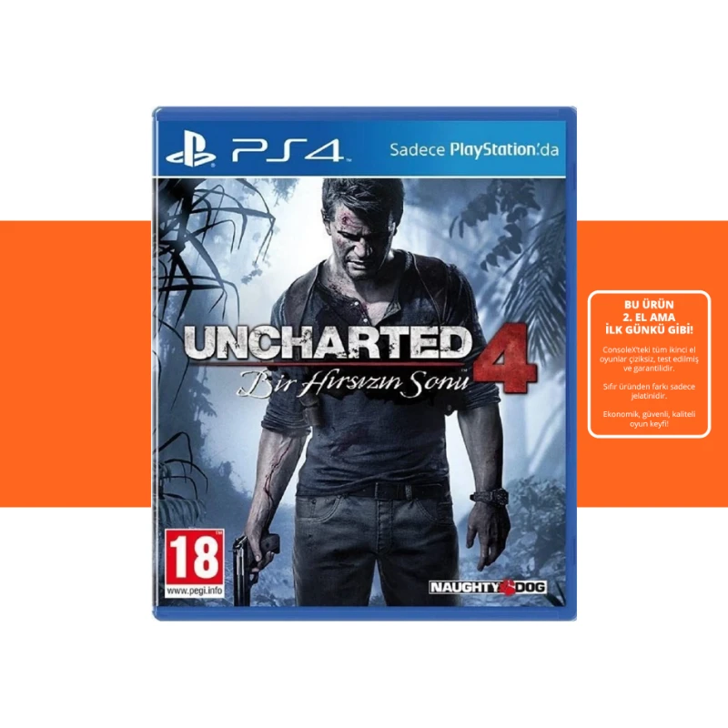 [2.EL] Uncharted 4 Bir Hırsızın Sonu - Ps4 Oyun