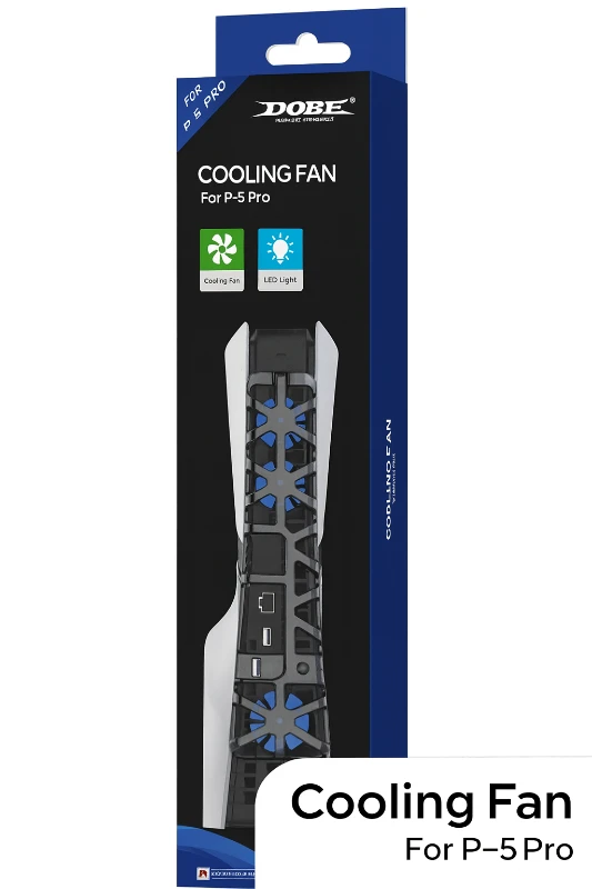 Dobe PS5 Pro Uyumlu Soğutucu Fan – LED Işıklı Arka Soğutma Ünitesi CL-01
