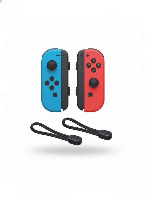 JOY-08 Bluetooth Kablosuz Çiftli Game Controller – Switch Uyumlu Kırmızı / Mavi Oyun Kolu Seti