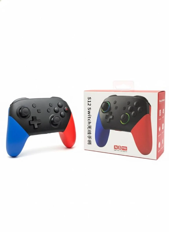 S12 Bluetooth Kablosuz Game Controller – N Switch, Android, iOS, PC Uyumlu Oyun Kolu + Şarj 