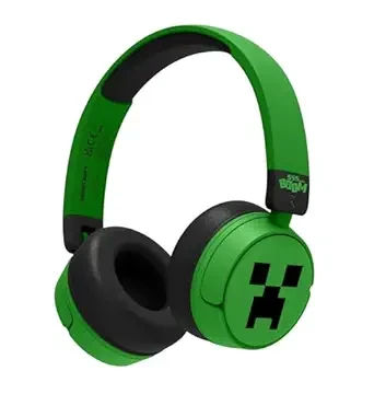 OTL Minecraft Creeper Kablosuz Bluetooth 5.3 Kulak Üstü Çocuk Kulaklığı – Yeşil (ACC-1090)