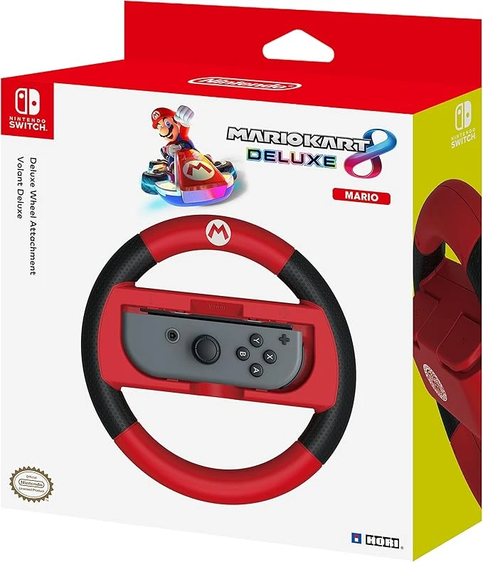 Nintendo Switch Joy-Con Mario Kart Direksiyon Seti (2’li) – Kırmızı Siyah (NSW-001)